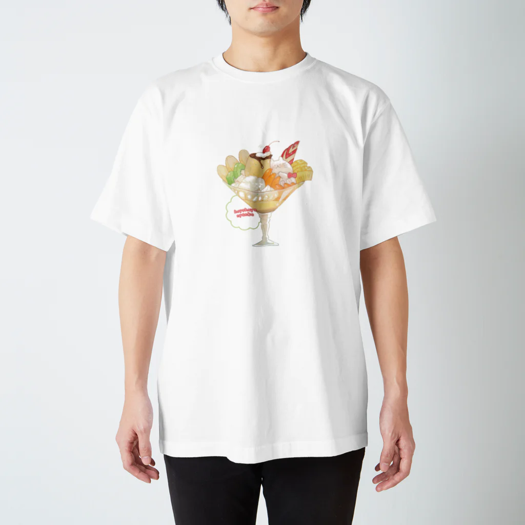 のらんちのプリンアラモード スタンダードTシャツ