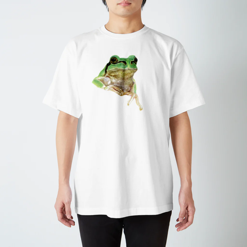 森口慶一　絵画グッズ　の色鉛筆画　『アマガエル』 Regular Fit T-Shirt