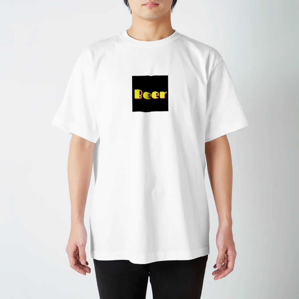 BEERのビール_POP(黒) スタンダードTシャツ