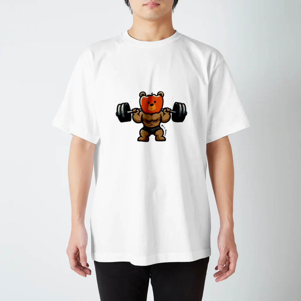 筋トレＭEMOのハロウィンもおさえる筋トレクマさん スタンダードTシャツ