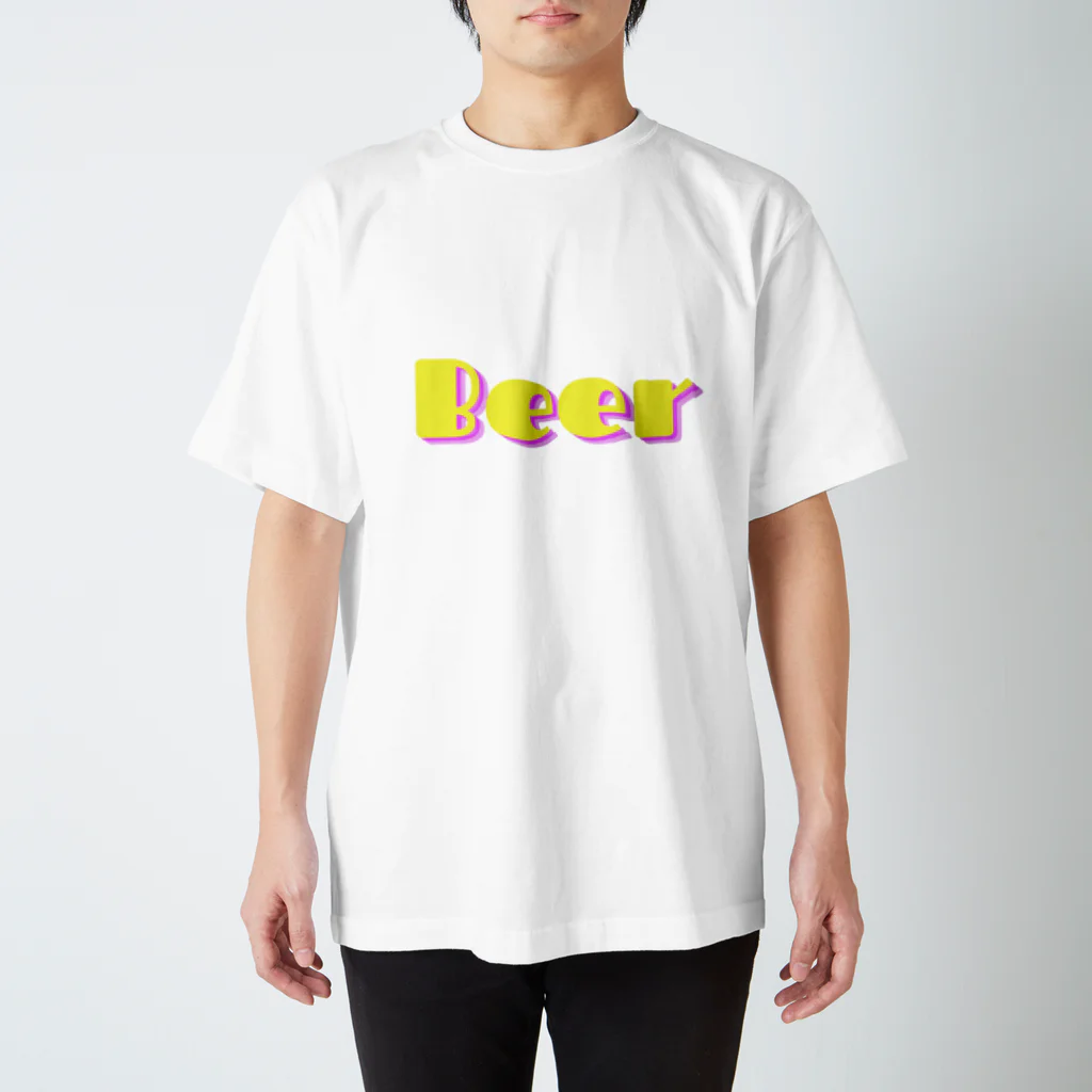 BEERのビール_POP(透過) Regular Fit T-Shirt