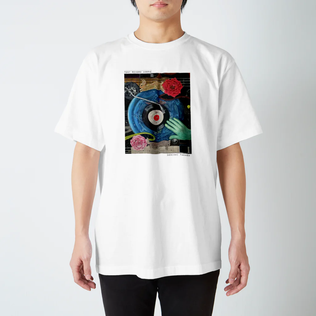  ブンスタのTony record 45RPM Regular Fit T-Shirt