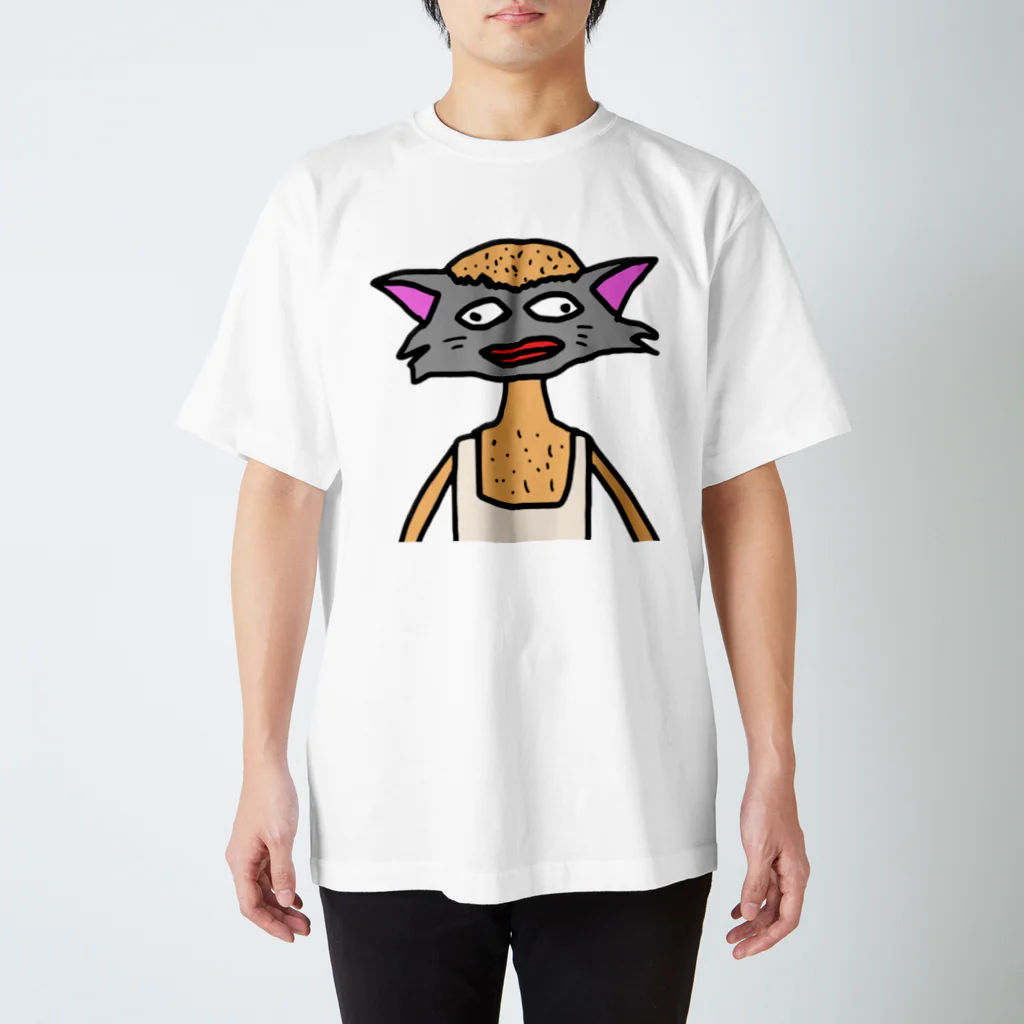 サトシ最悪の配信者のハゲ猫 スタンダードTシャツ