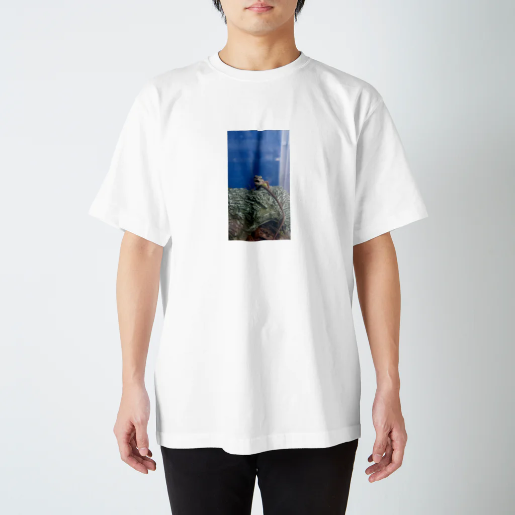 Makoto_Kawano Designの笑うトカゲ Regular Fit T-Shirt