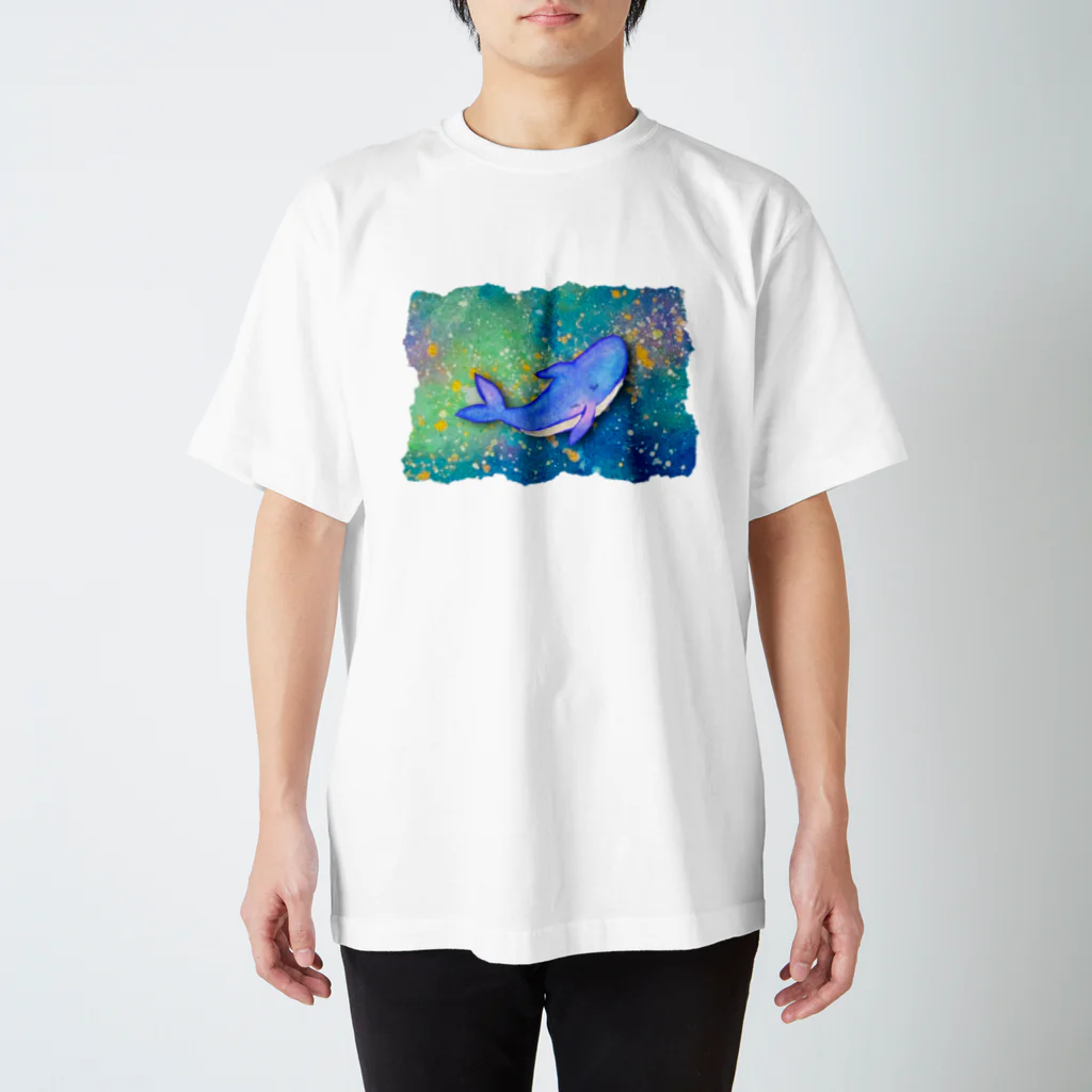 N’s Artの空飛ぶクジラ スタンダードTシャツ