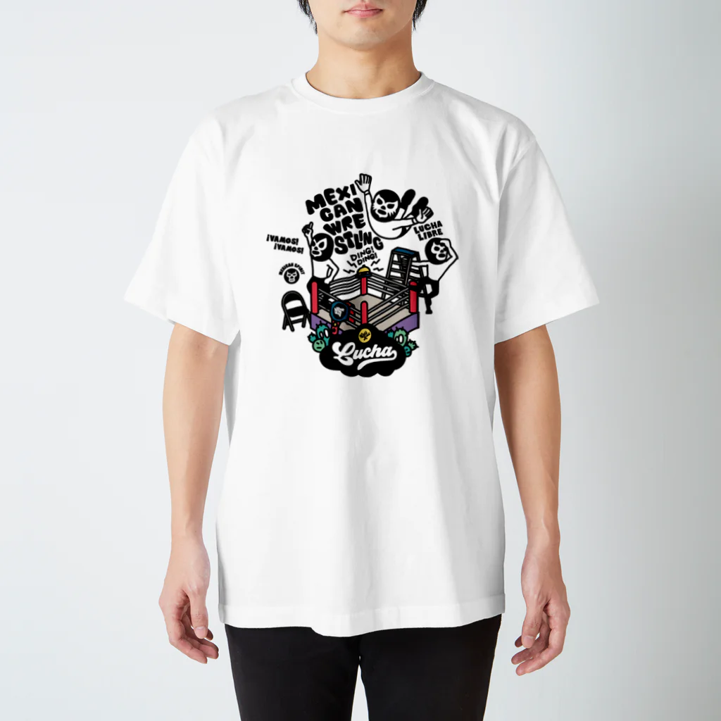 LUCHAのmexican wrestling lucha libre18 Regular Fit T-Shirt