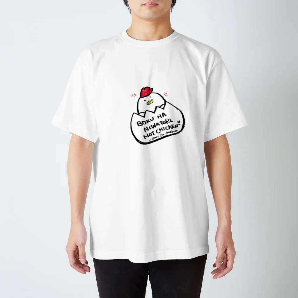 @mu.s YuRu shopのにわとりん Regular Fit T-Shirt