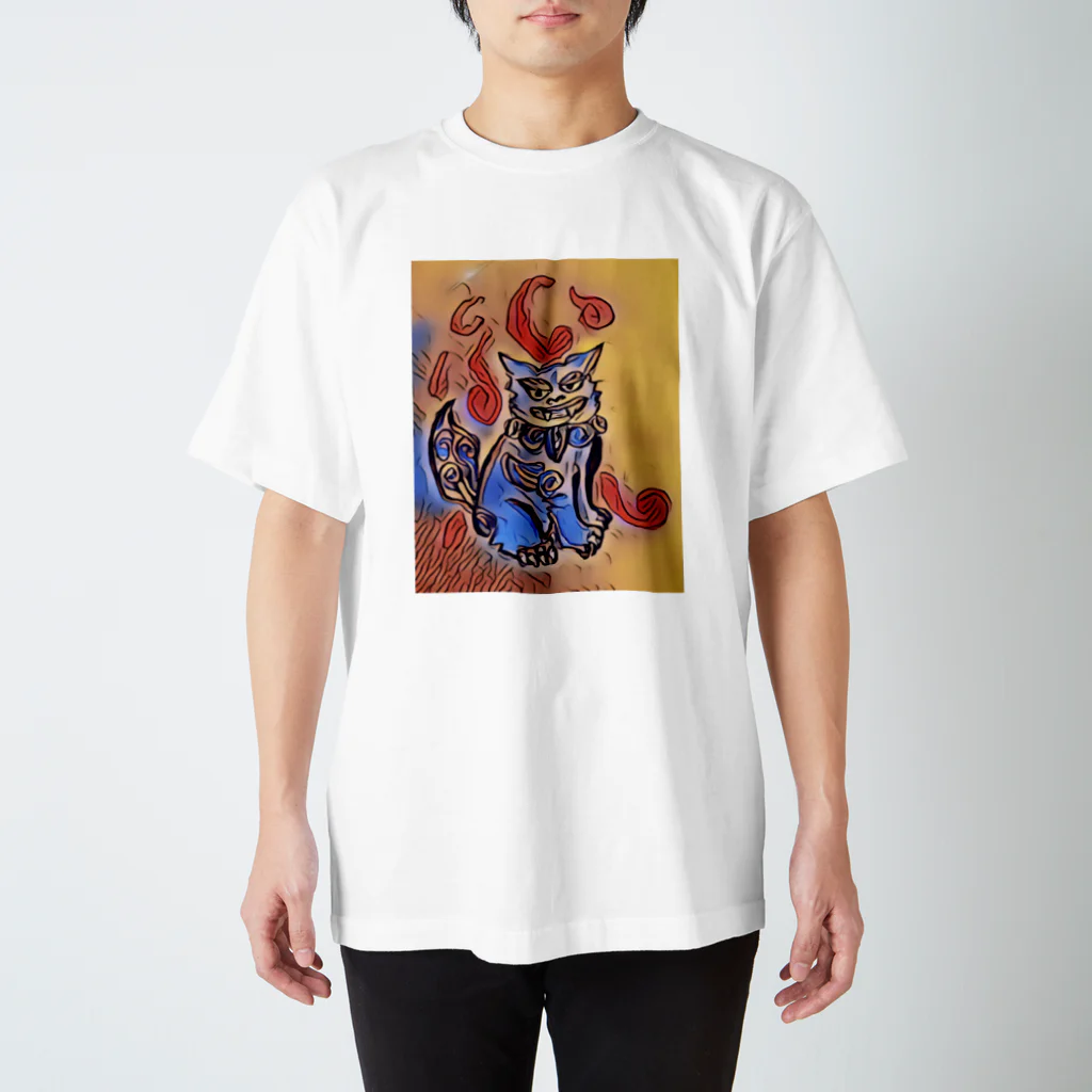 日本の妖怪&スピリチュアルのシーサー スタンダードTシャツ