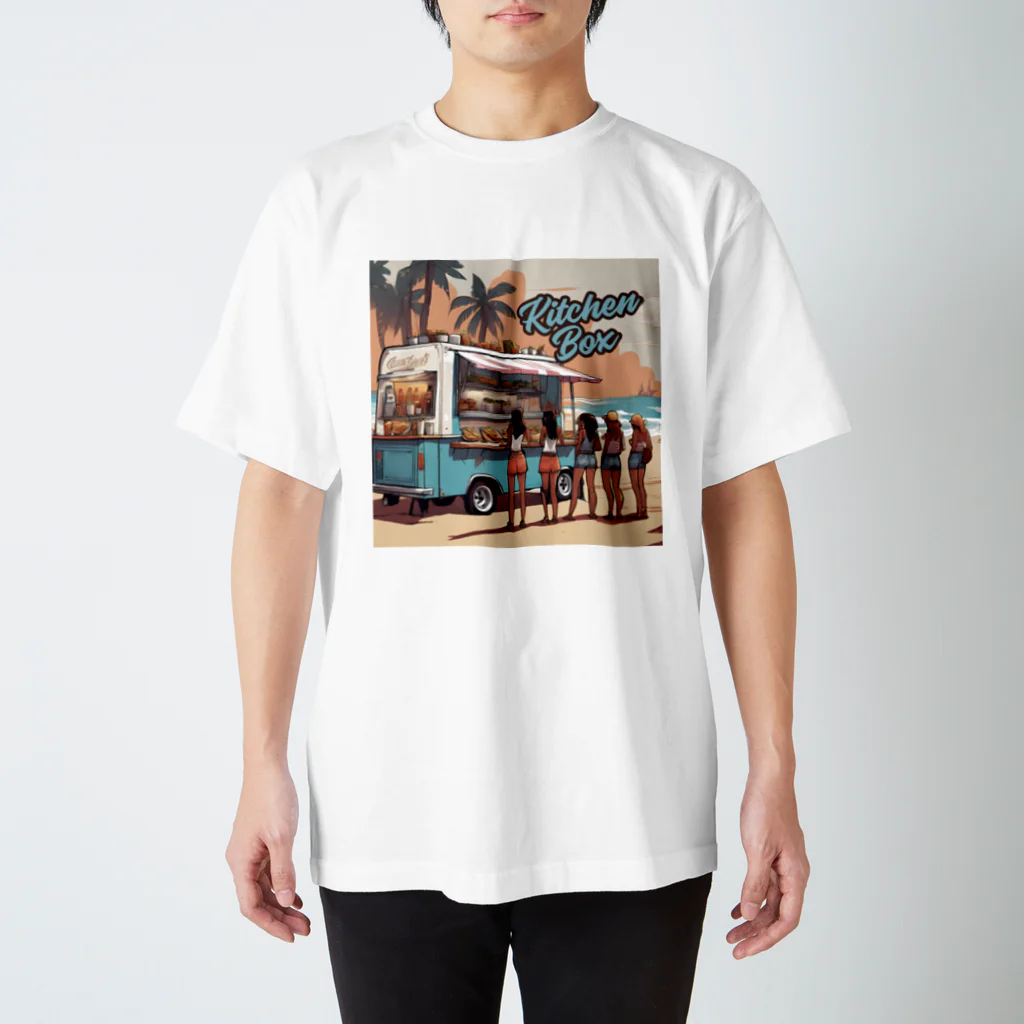 OkieyDesignRoomのビーチキッチンカー スタンダードTシャツ