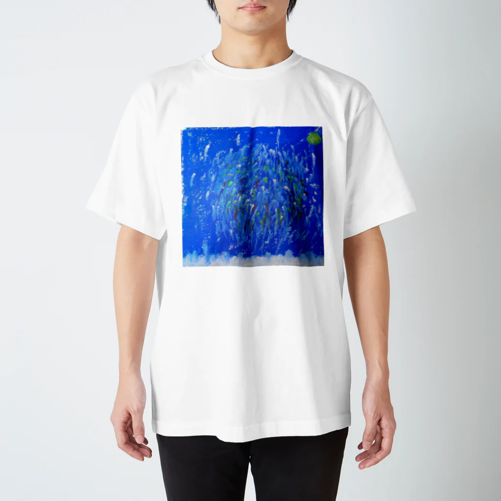 JIBUN SHOPの花火（AO作） スタンダードTシャツ