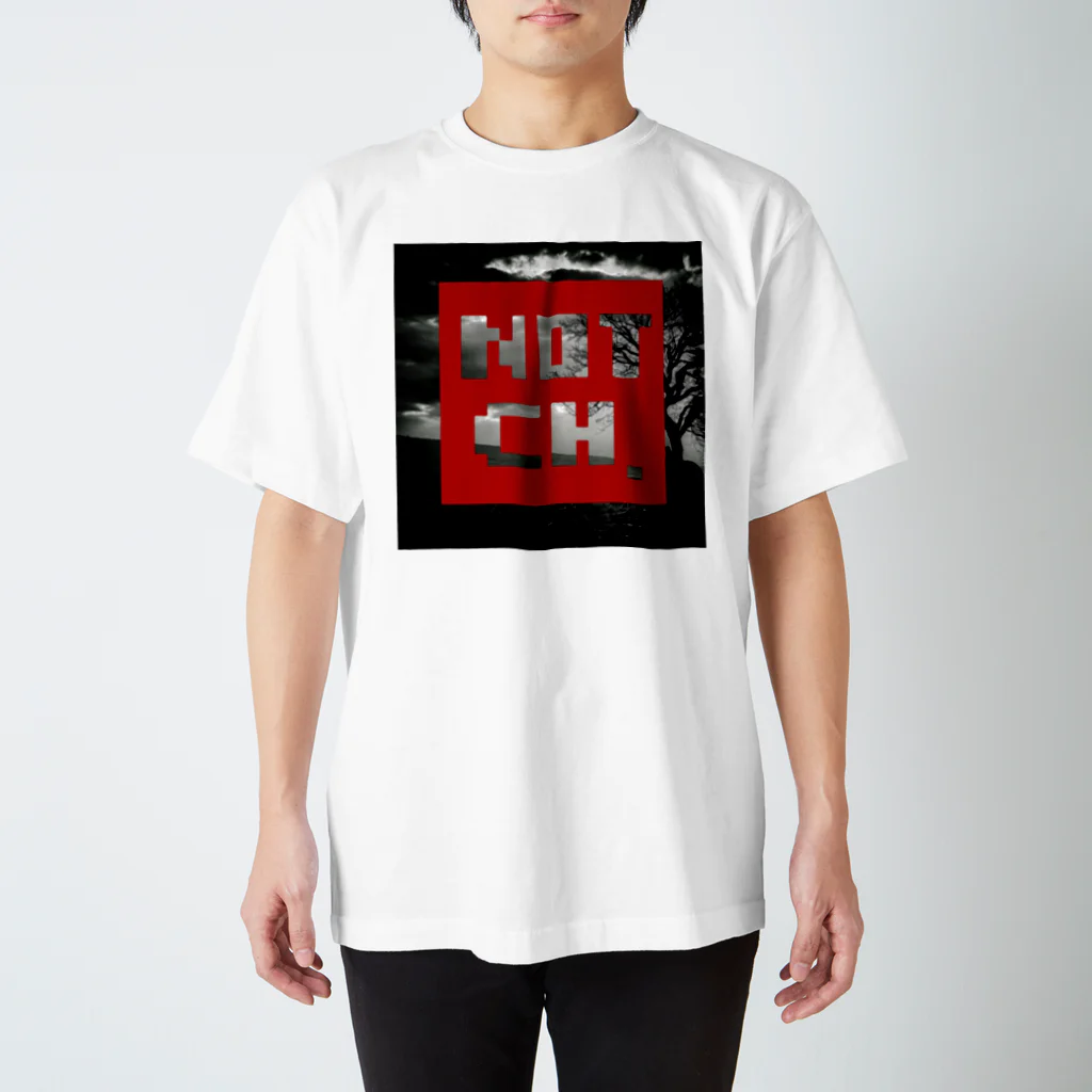 NOTCH.の『NOTCH.』ロゴ RED スタンダードTシャツ