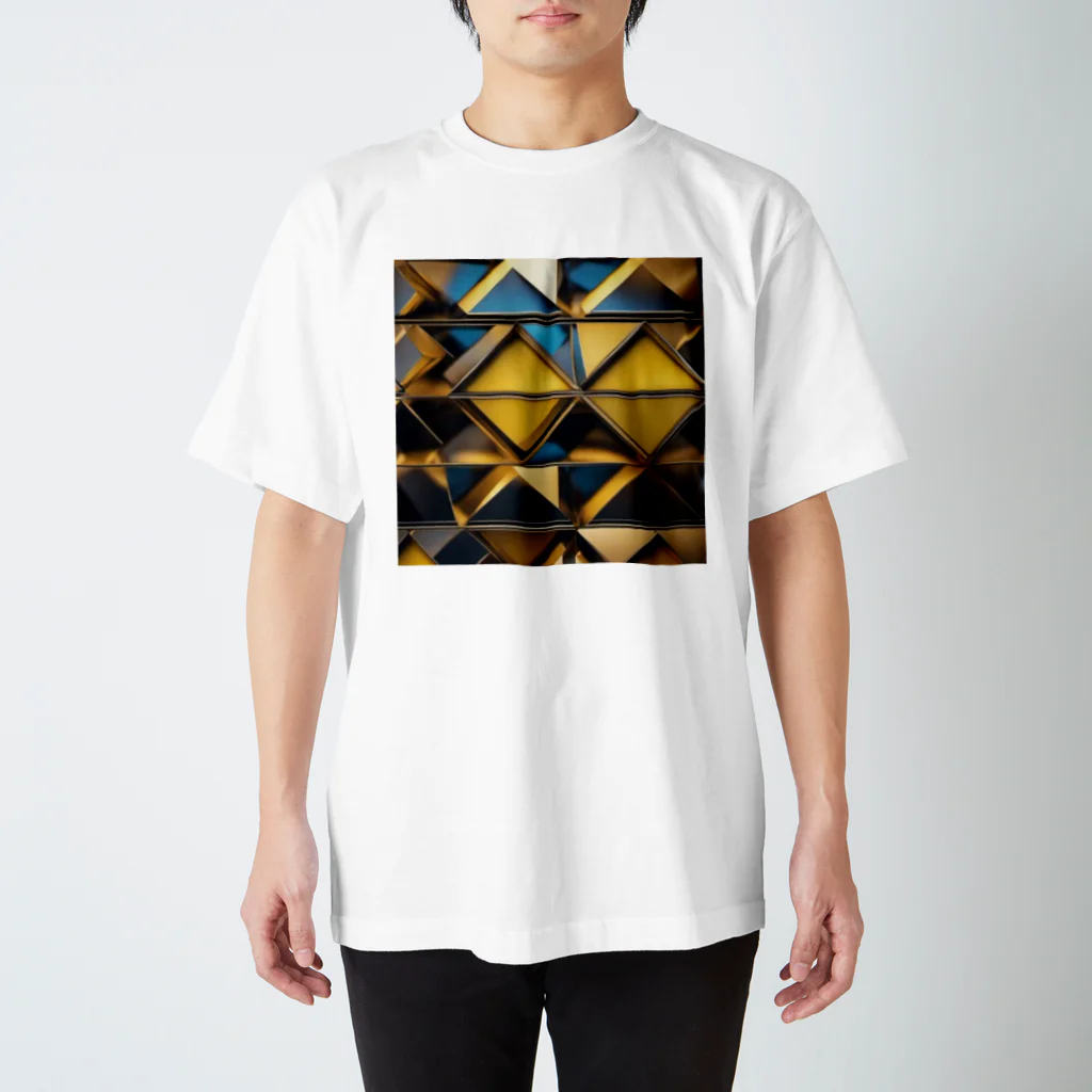 tnakamura31の幾何学模様 イエロー Regular Fit T-Shirt