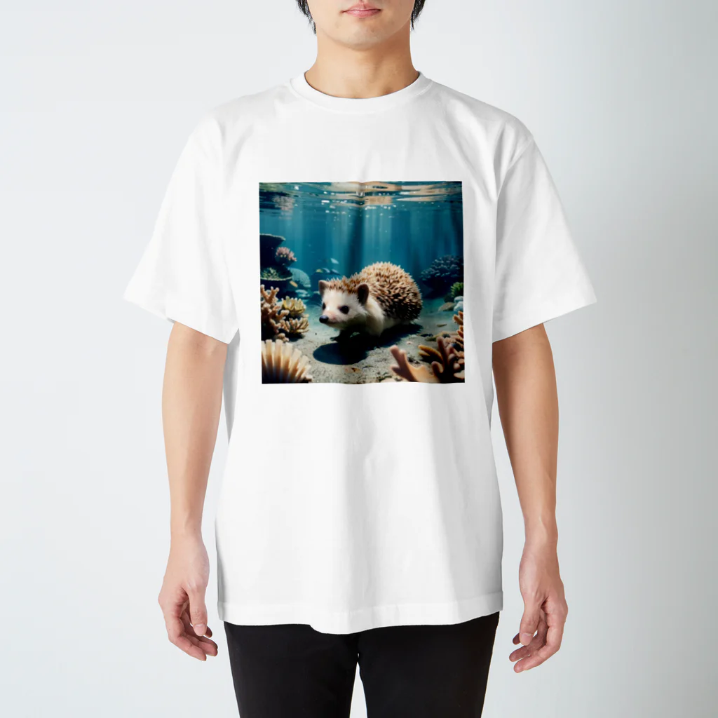 人魚の夢のサンゴハリネズミ スタンダードTシャツ