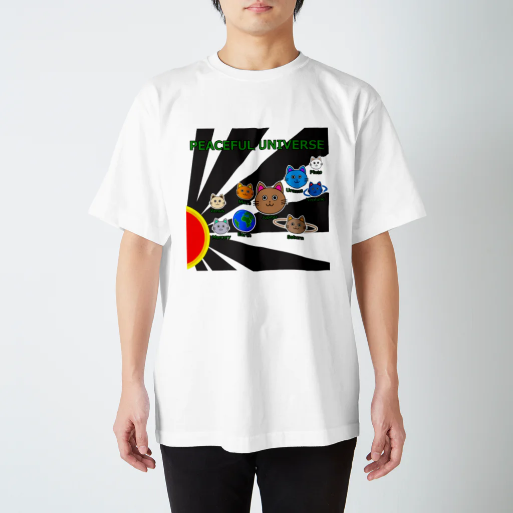 neko123aのneko^^宇宙 Regular Fit T-Shirt