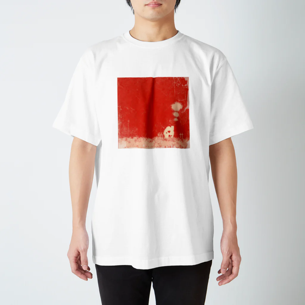 からふるの『白いお家』グランジ スタンダードTシャツ