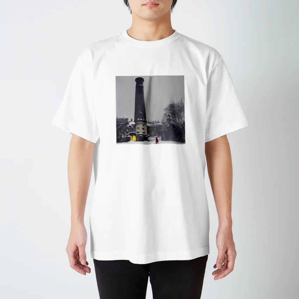 ゾウの塔と少女 Regular Fit T-Shirt