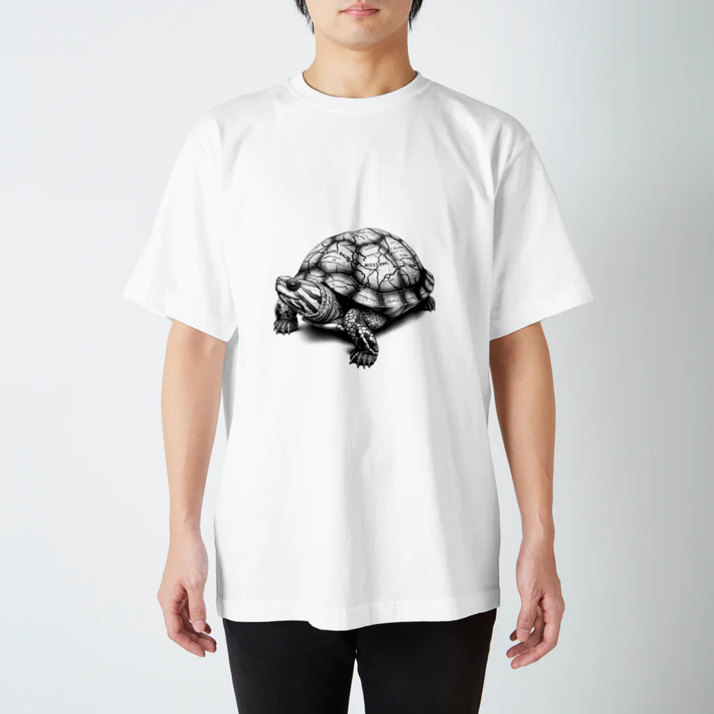 楽器と動物の亀1 Regular Fit T-Shirt