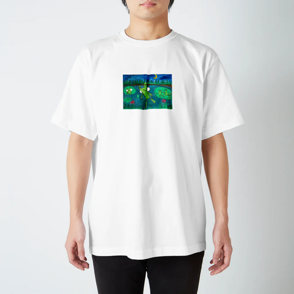 cascaduraの月夜の池 スタンダードTシャツ