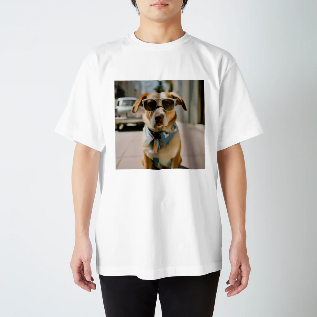 keisan2 shopのカッコイイ犬グッズ Regular Fit T-Shirt