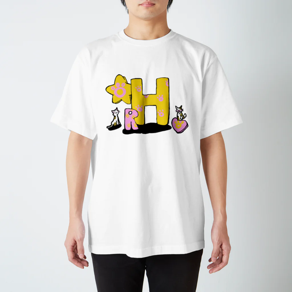 lukanose-kidsのm_tues ネコのくつろぐ所 スタンダードTシャツ