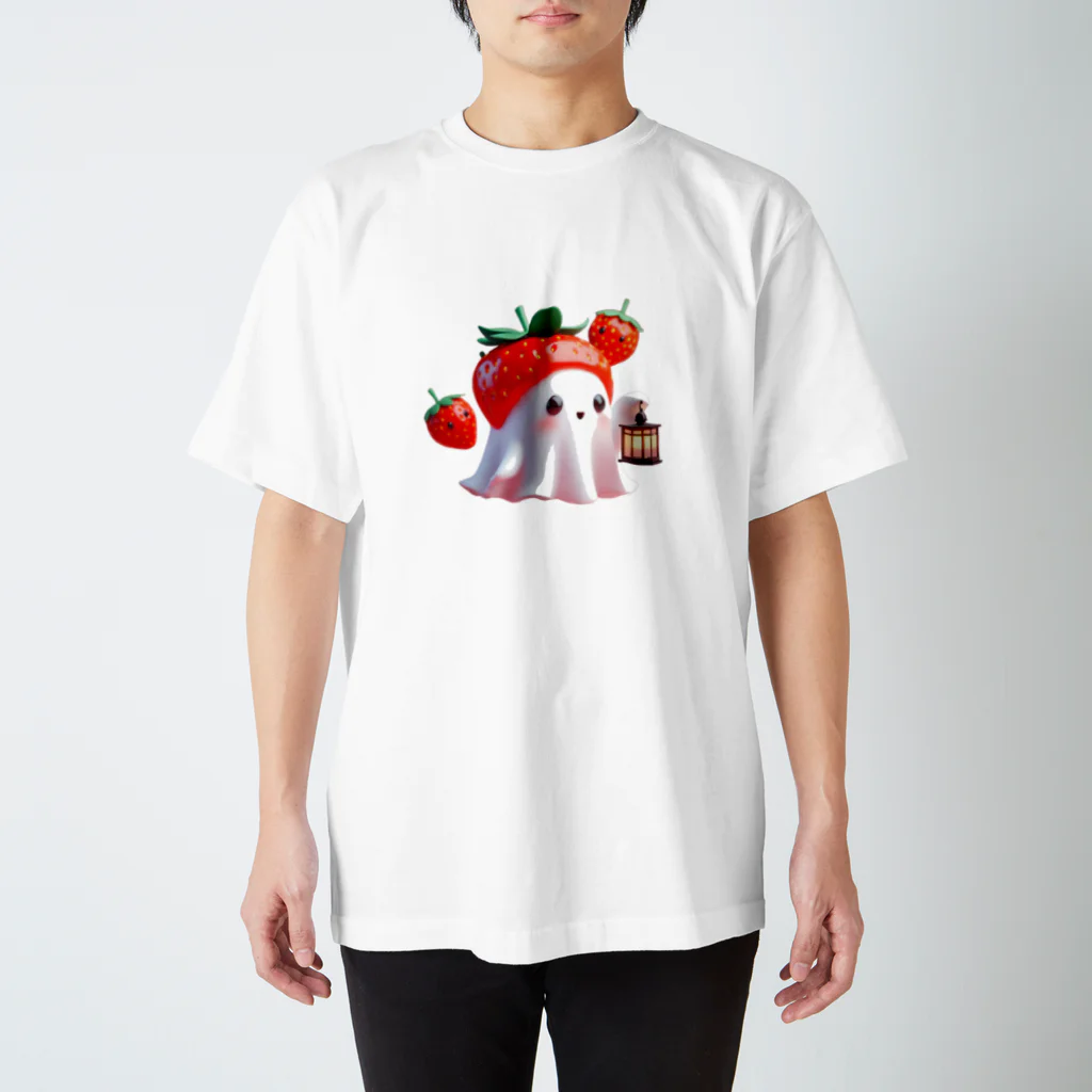 可愛いおばけのお店『ケケ』の可愛いおばけ『イチゴおばけのケケくん』 Regular Fit T-Shirt