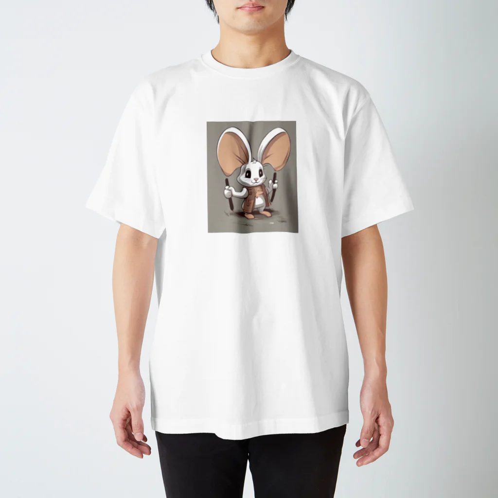 うさぎ好きのぽぽ (Popo) Regular Fit T-Shirt