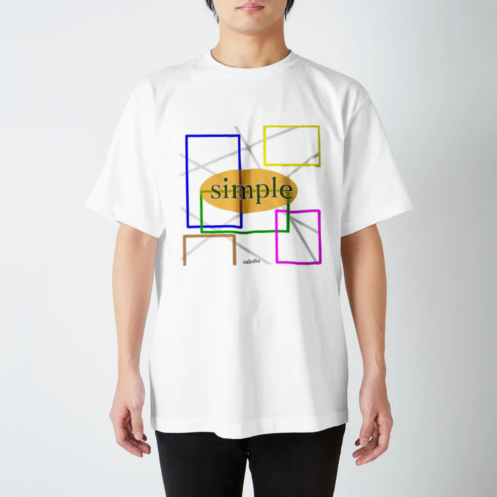 saleshuのsimple スタンダードTシャツ