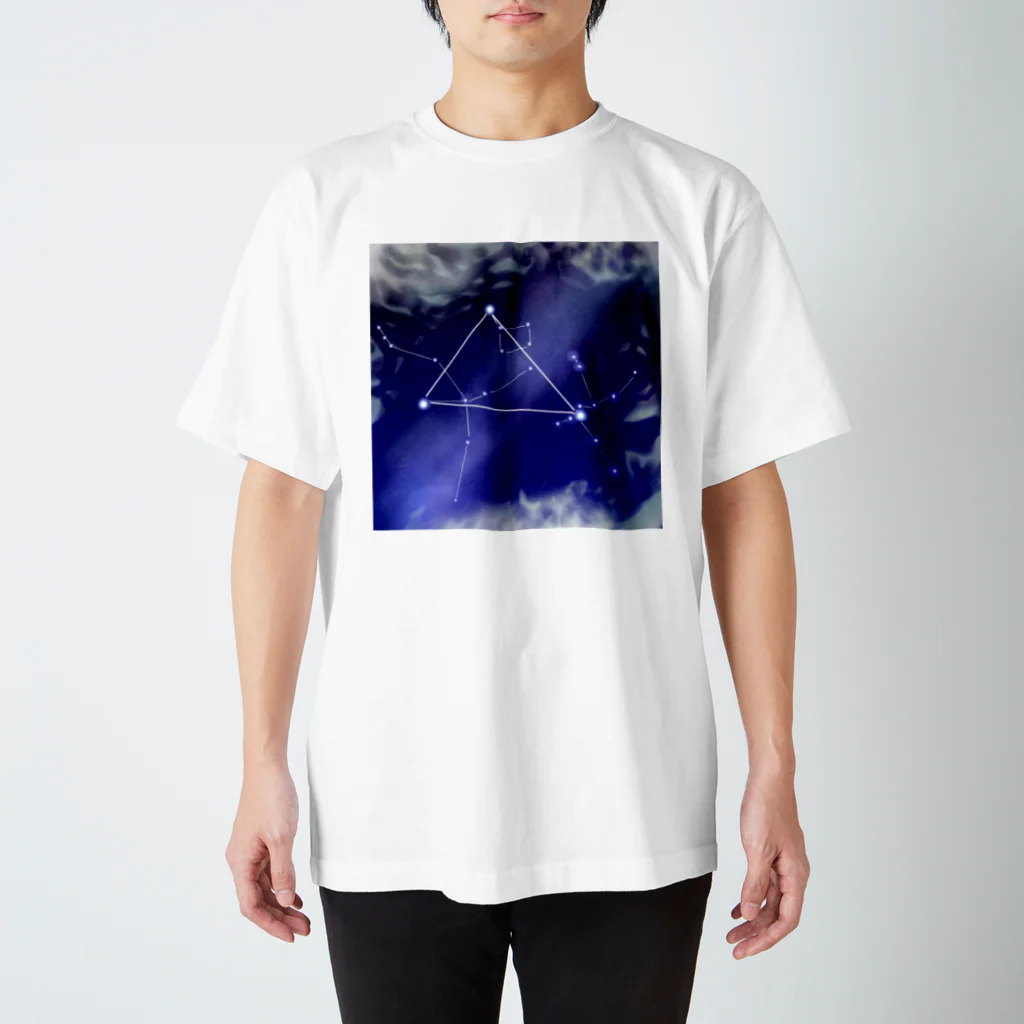 KafyRiruの雲の切れ間から覗く星 スタンダードTシャツ