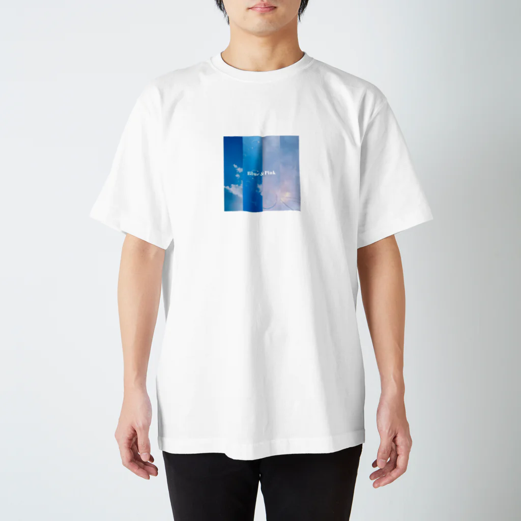 空日記のblue&pink Regular Fit T-Shirt