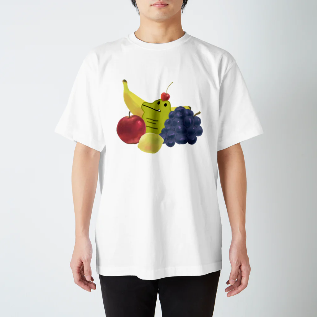 わりとせまいショップのblobwani(フルーツ) Regular Fit T-Shirt