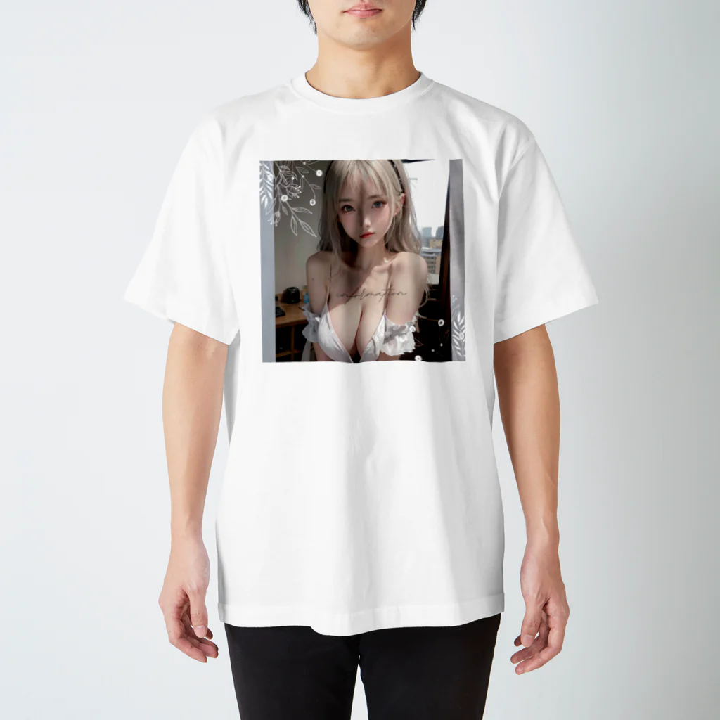 sounya sounyaの美女 図鑑（むにゅっ） Regular Fit T-Shirt