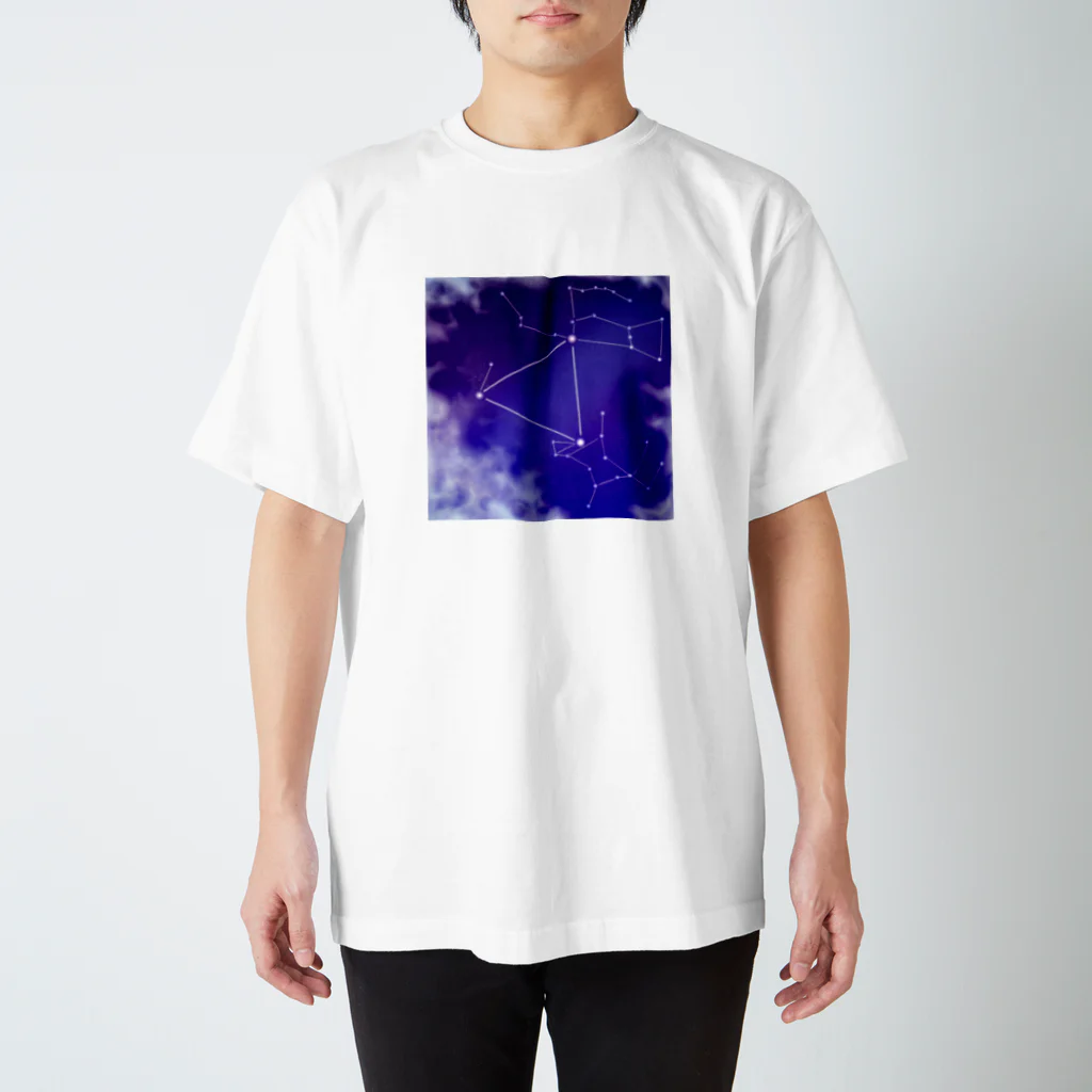 KafyRiruの雲の切れ間から覗く星　冬 Regular Fit T-Shirt