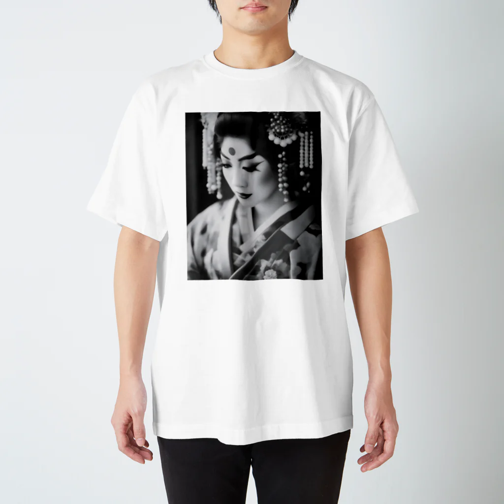 wawomotsuのJapanese Courtesan Bloom Tee ”Geisha” スタンダードTシャツ