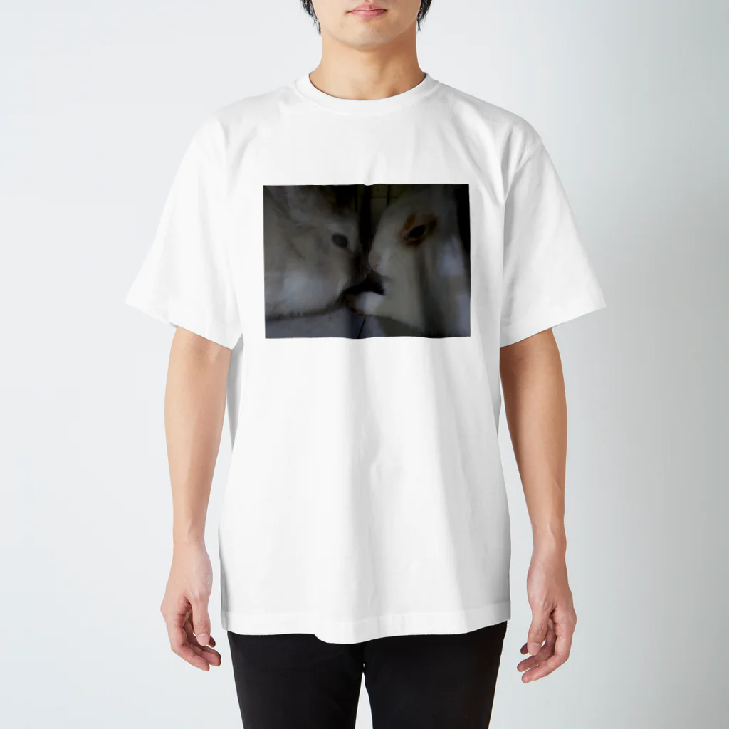 panchanphotoanimalsの仲良しうさぎ Regular Fit T-Shirt