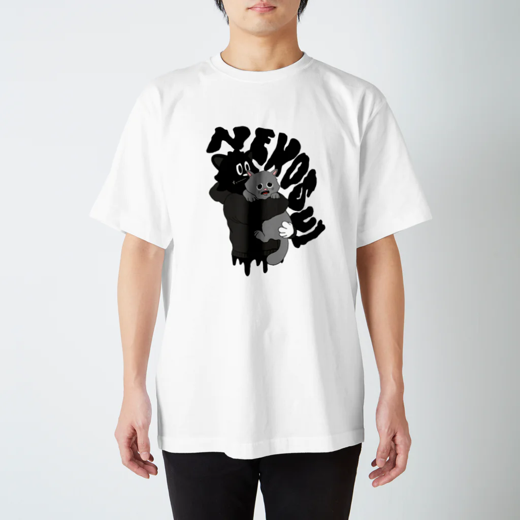 SUMIKUROWORLDのSUMIKURO猫吸いTシャツ Regular Fit T-Shirt