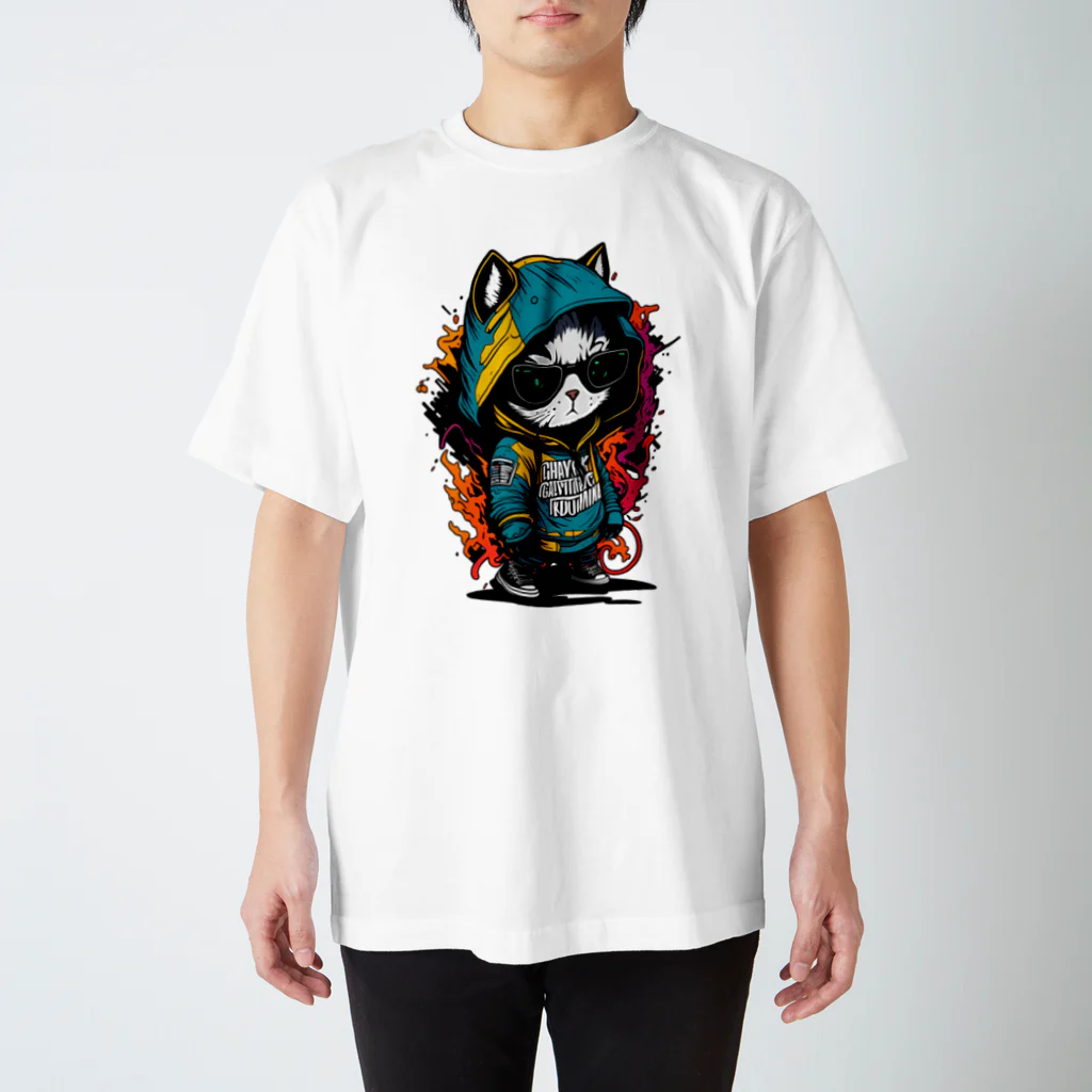 めんぼうさんやのちびネコ Regular Fit T-Shirt