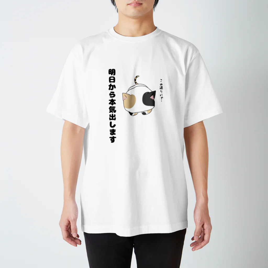 てきとうの明日から本気を出す猫 Regular Fit T-Shirt