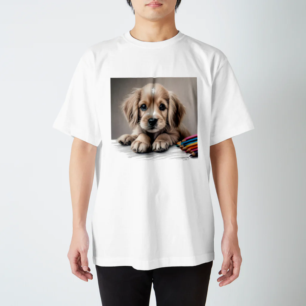 つぶらな瞳の子犬グッズ屋さんのつぶらな瞳の可愛い子犬② スタンダードTシャツ