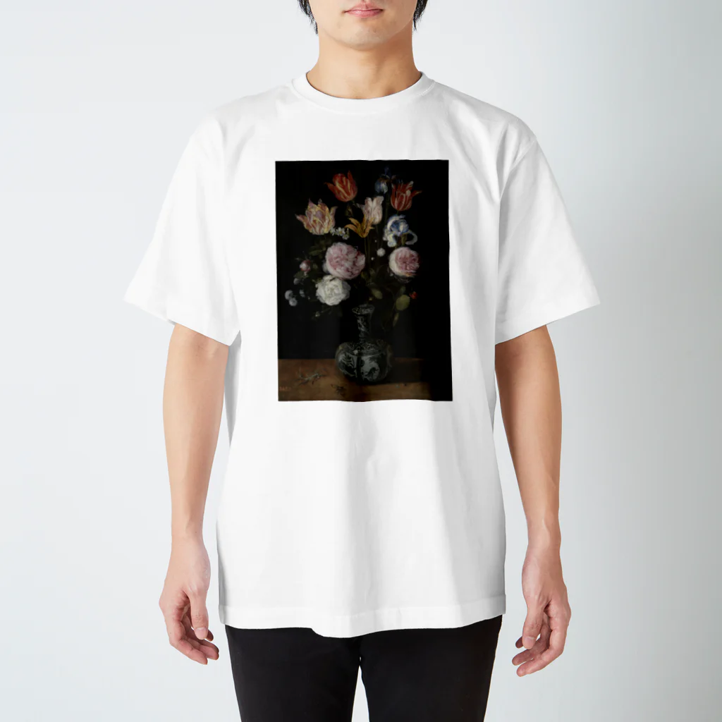 世界美術商店の花瓶の花 / Vase of Flowers Regular Fit T-Shirt