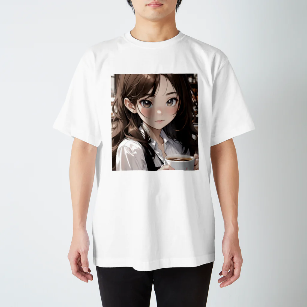 sgt-chikaraのバリスタ見習いの女の子 スタンダードTシャツ