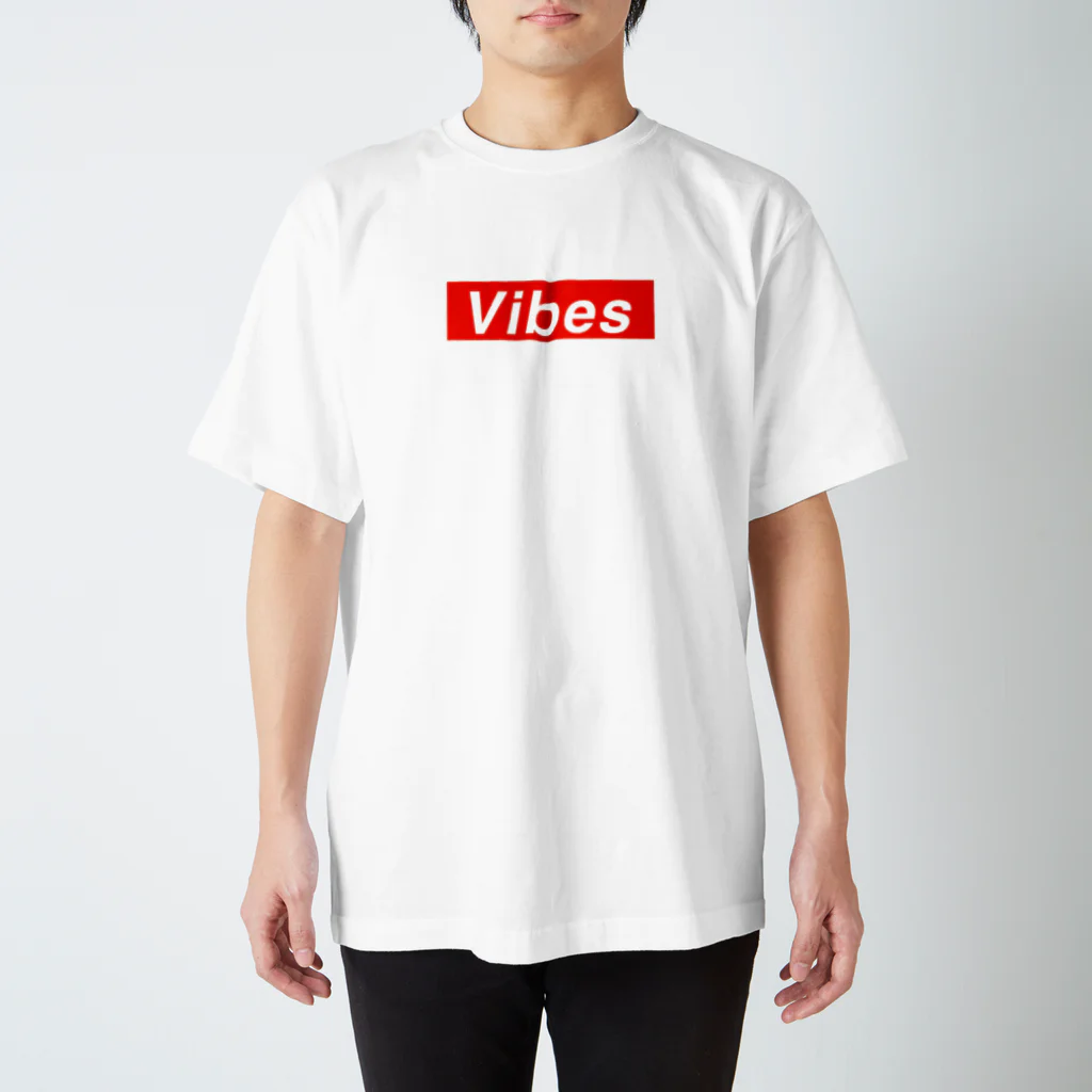 Linkei Design WorksのVibes (red) Regular Fit T-Shirt