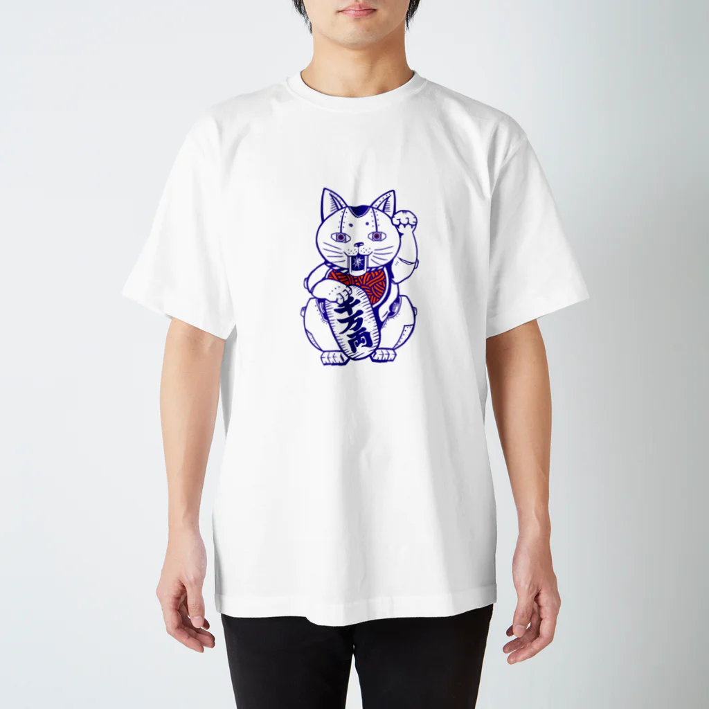 KIWAENGINEERINGのメカ招き猫 Regular Fit T-Shirt