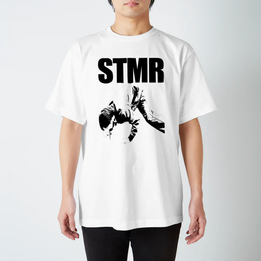 new_squareのSTMR 黒プリント Regular Fit T-Shirt