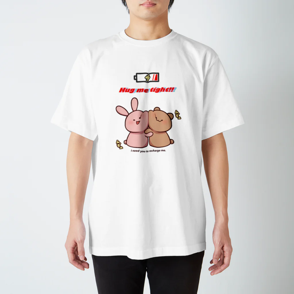 Paguflyのハグ スタンダードTシャツ