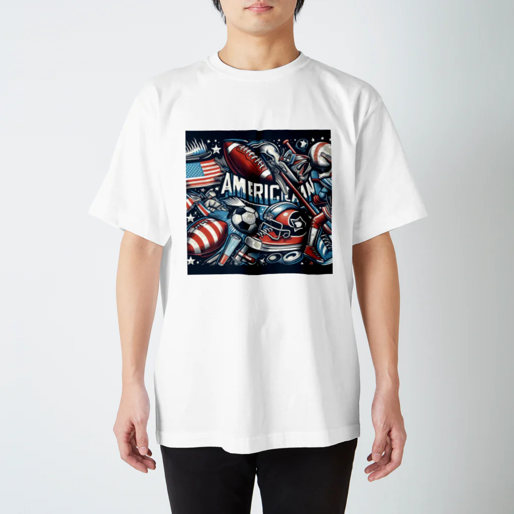 Satoshi27の "アメリカンスポーツの輝き" スタンダードTシャツ