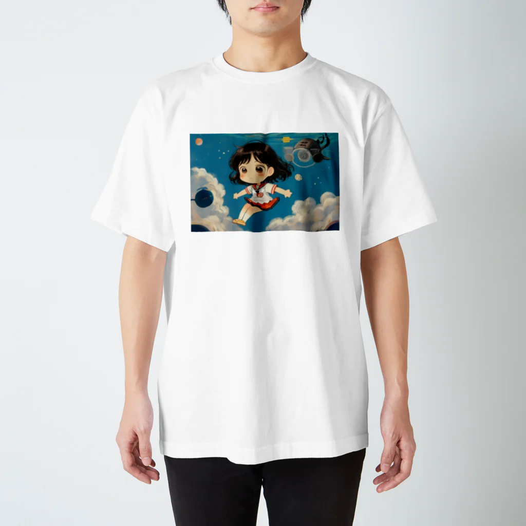 くま屋のSpacebound Girl スタンダードTシャツ