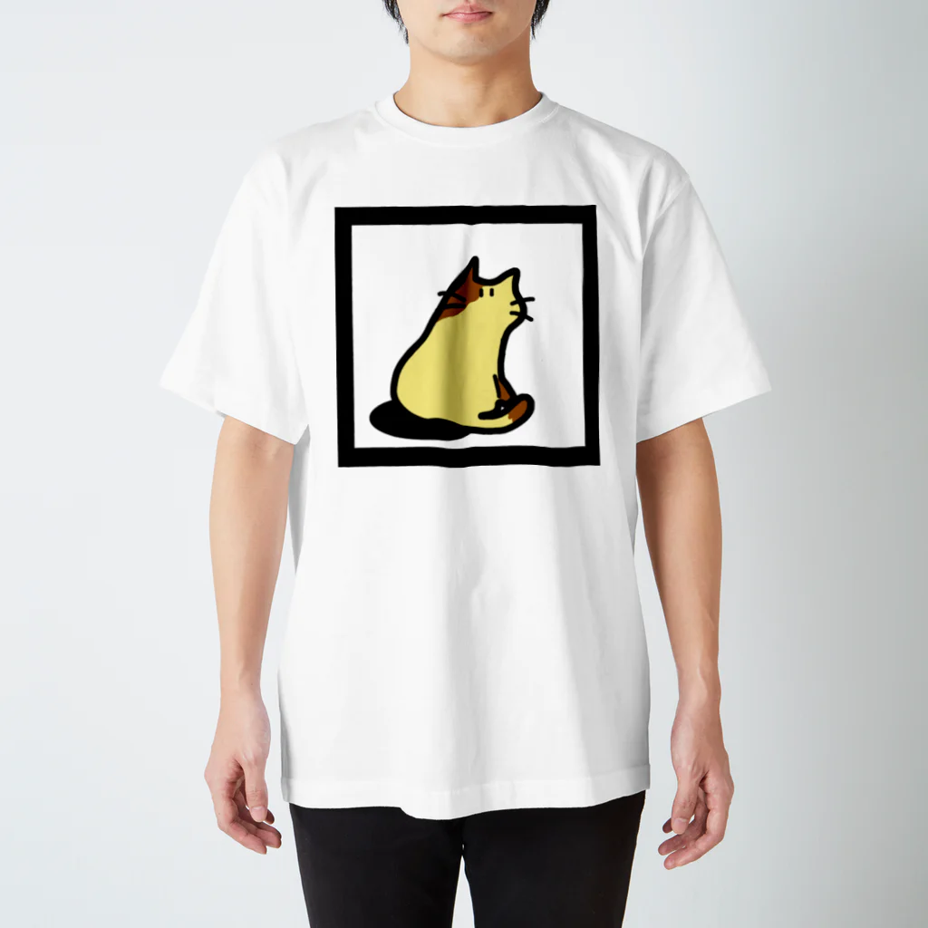 かさごさかのMikaeri cat (prin) スタンダードTシャツ