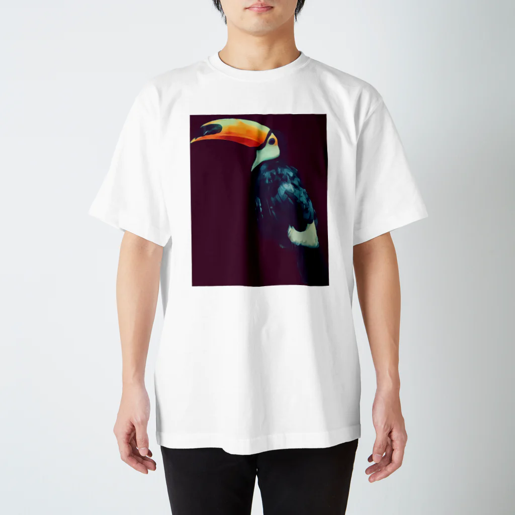 and_parrotの鳥　オオハシ　オニオオハシ スタンダードTシャツ