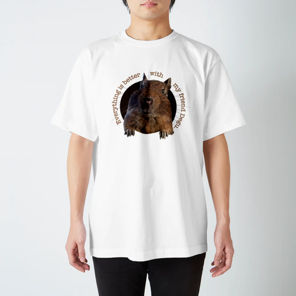 DEGU DEGU PLANET（デグデグ★プラネット）のデグー好きによるデグー好きのためのアイテムです。  Regular Fit T-Shirt