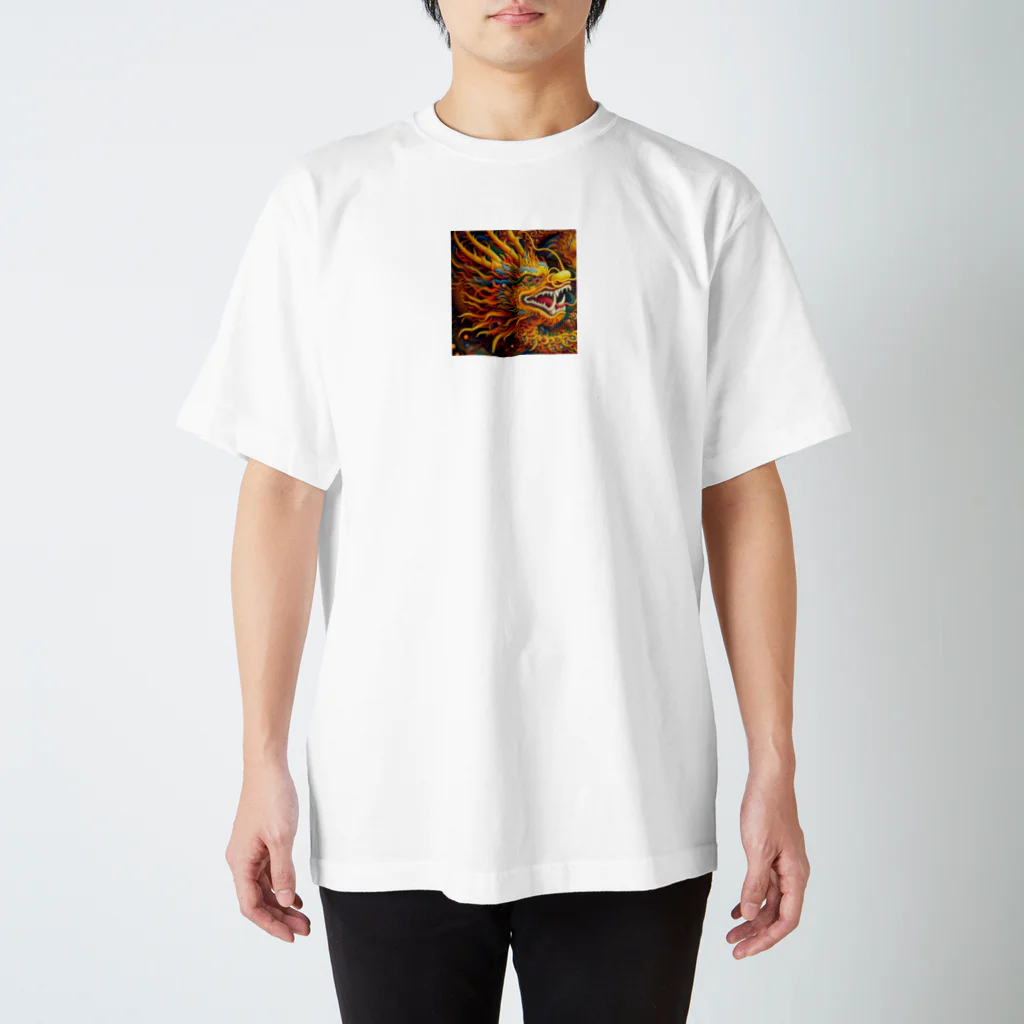 George-Designの龍神　点描画 スタンダードTシャツ